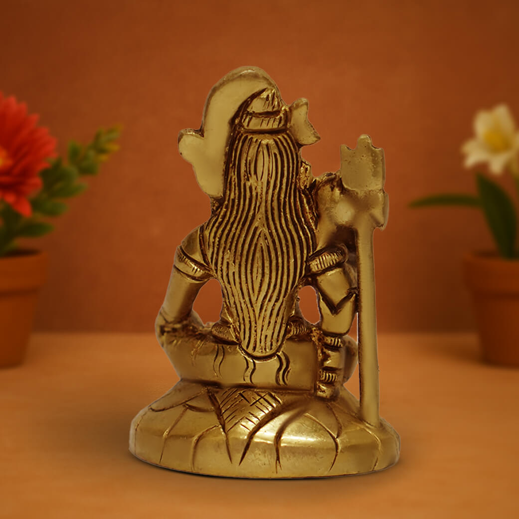 Brass statue of Lord Shiva