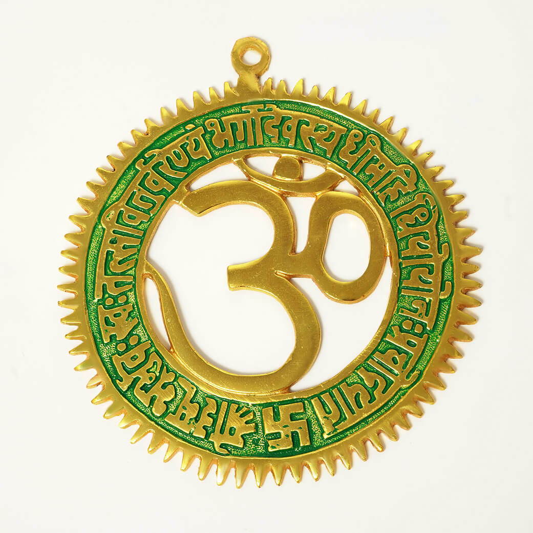 Brass Wallhanging Om
