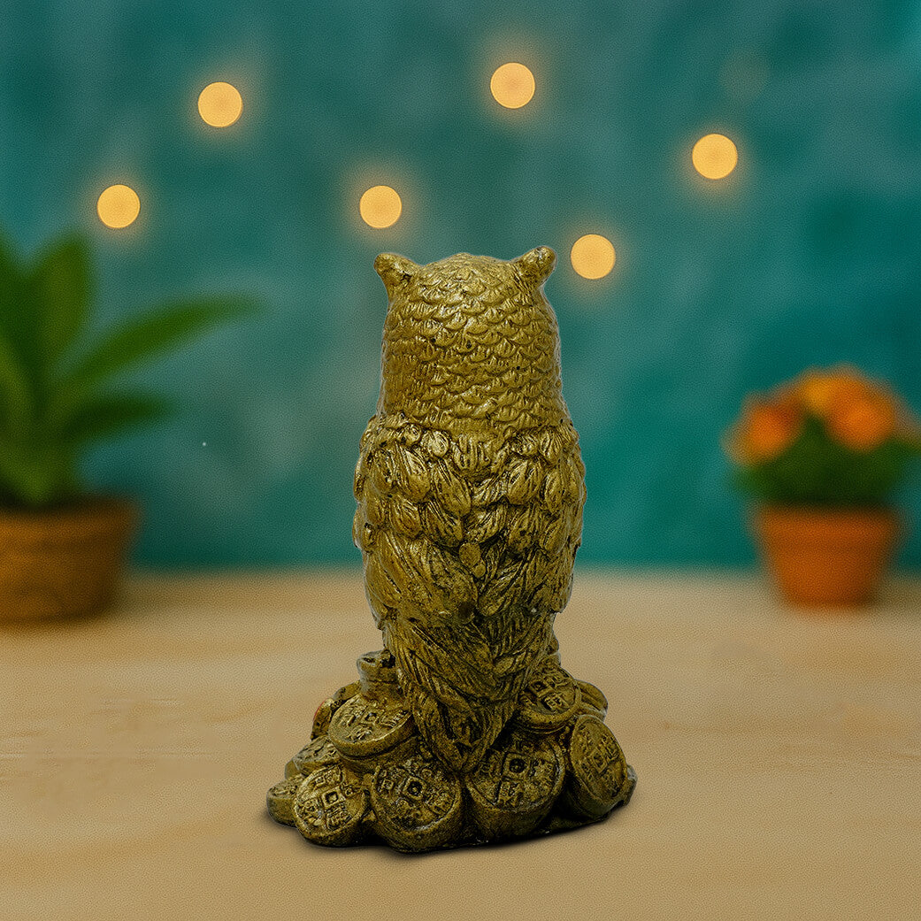 Brass Owl Idol
