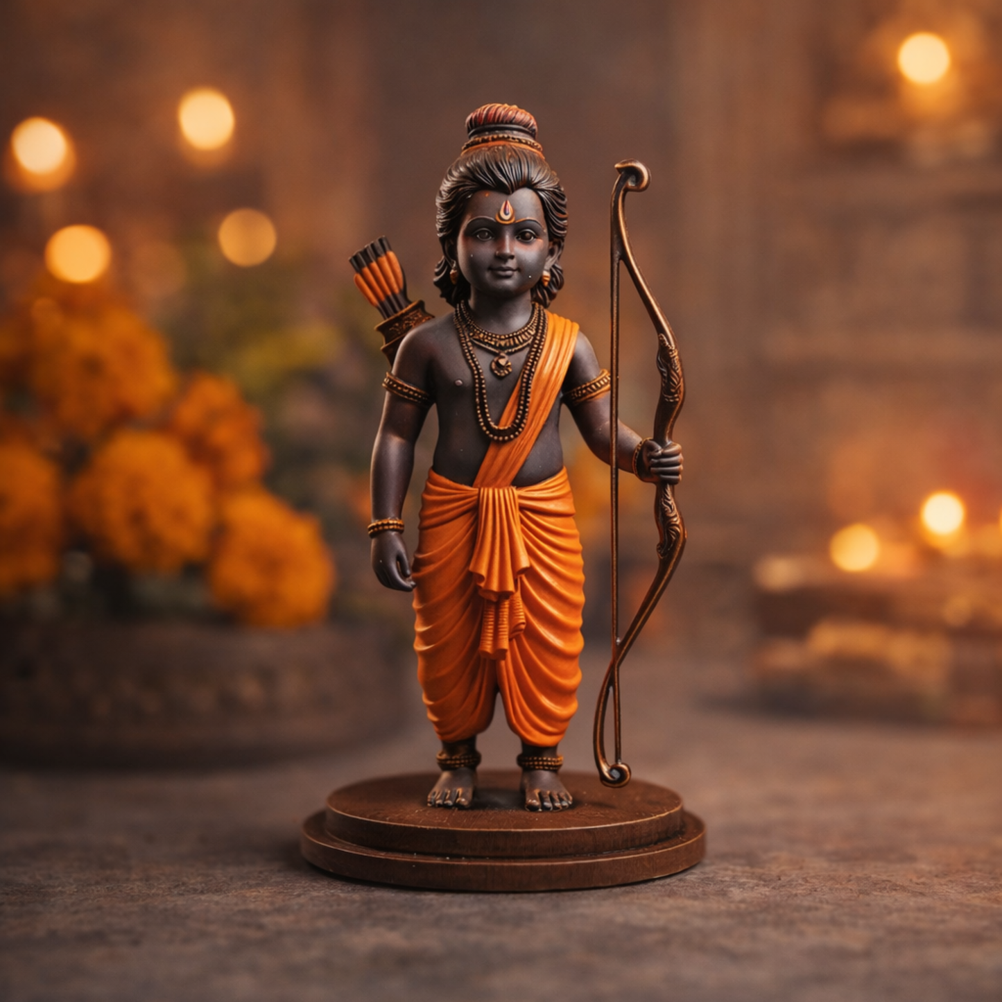 Ram Dashboard Idol – Premium Decorative MDF Board Statue Car Dashboard | Spiritual Home & Office Decor
