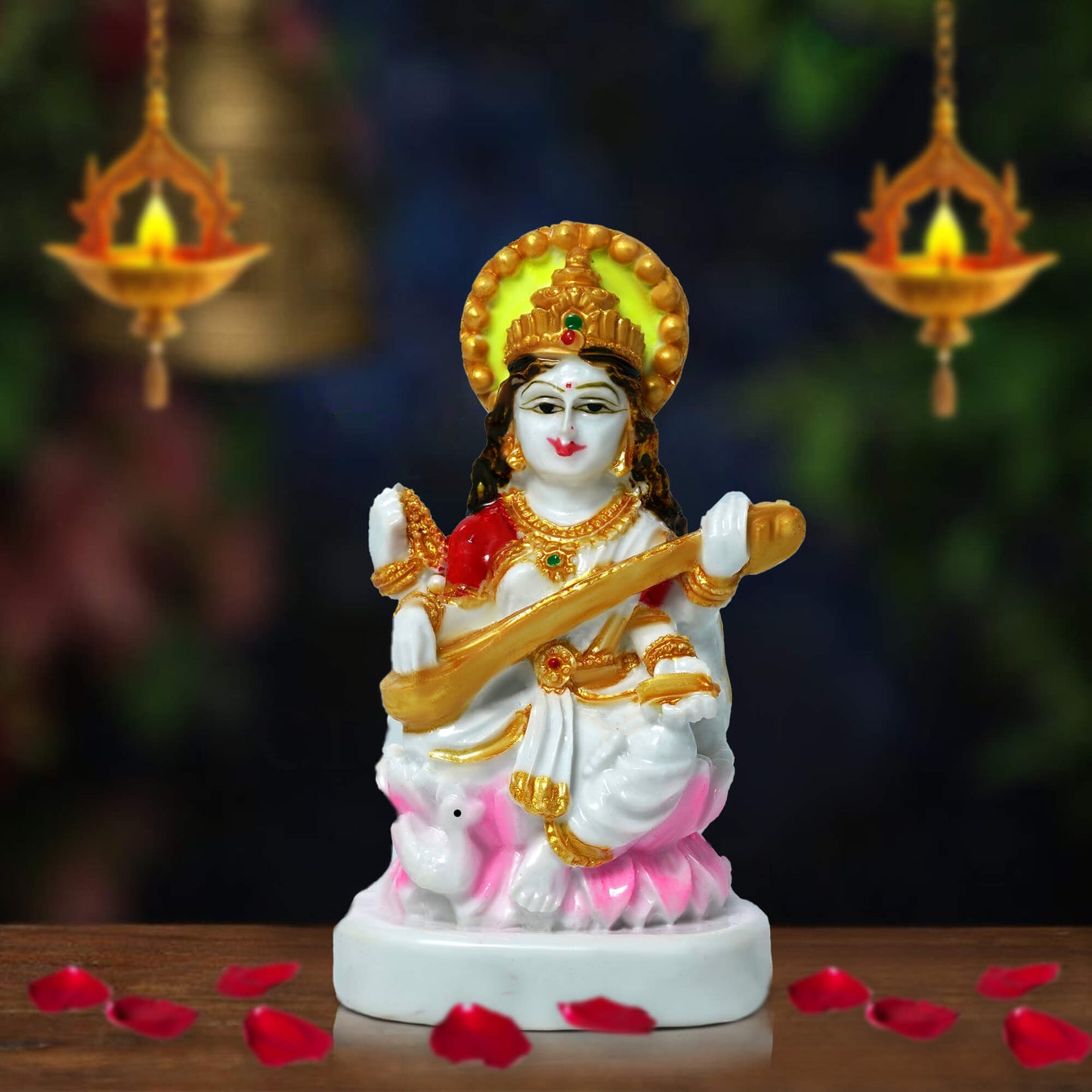 Marble Saraswati Idol