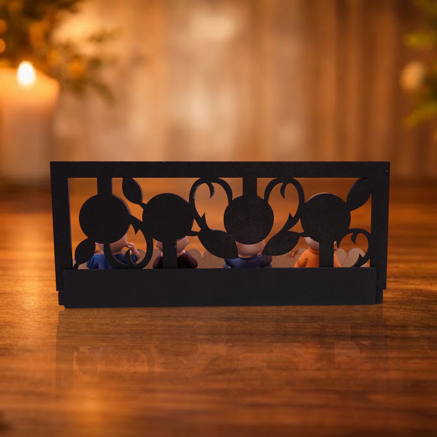 Peaceful Monk Showpiece Set of 4 – See No Evil Hear No Evil – Home Decor Idol Gift