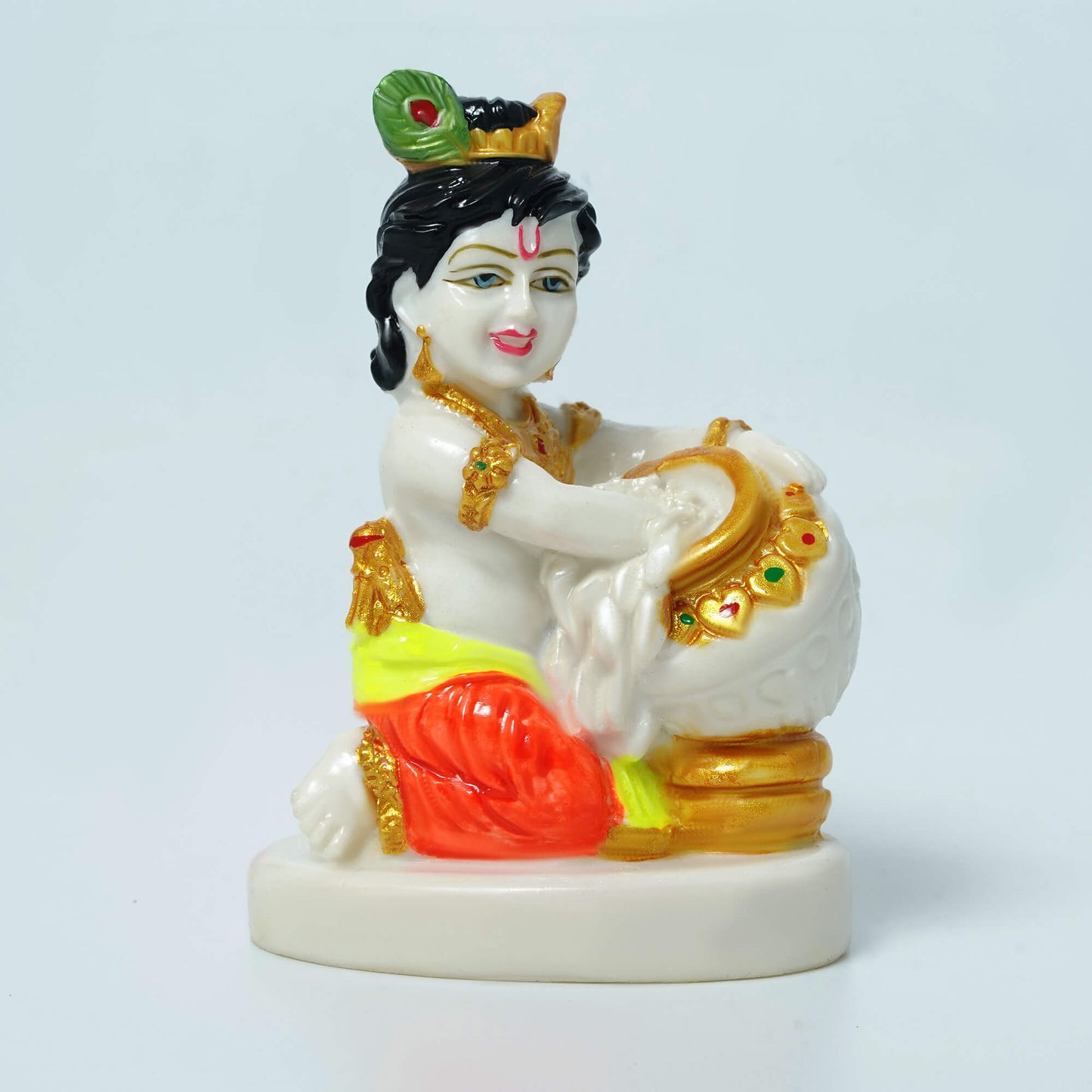 Marble Bal Gopal Murti (8.5 cm × 6 cm | 120 gm)