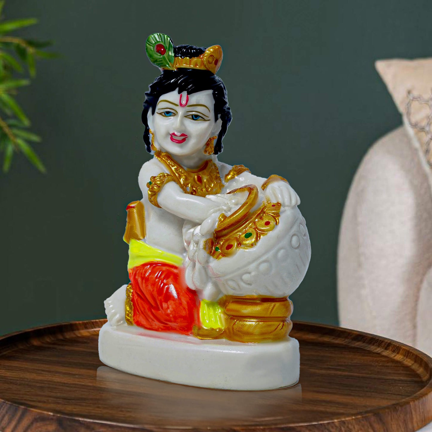 Marble Bal Gopal Murti (8.5 cm × 6 cm | 120 gm)