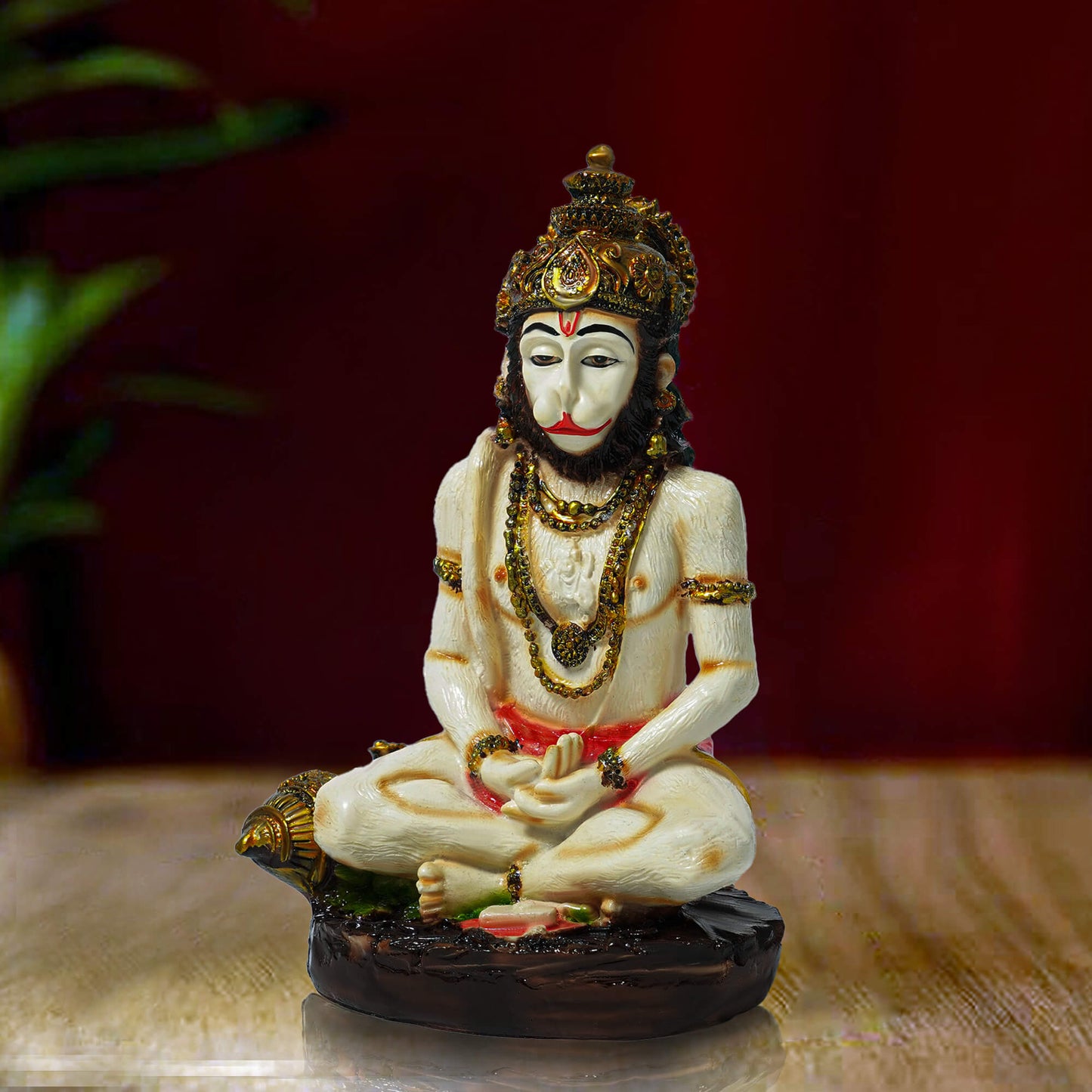 Marble Hanuman Idol (17.5 cm x 11 cm | 470 gm)