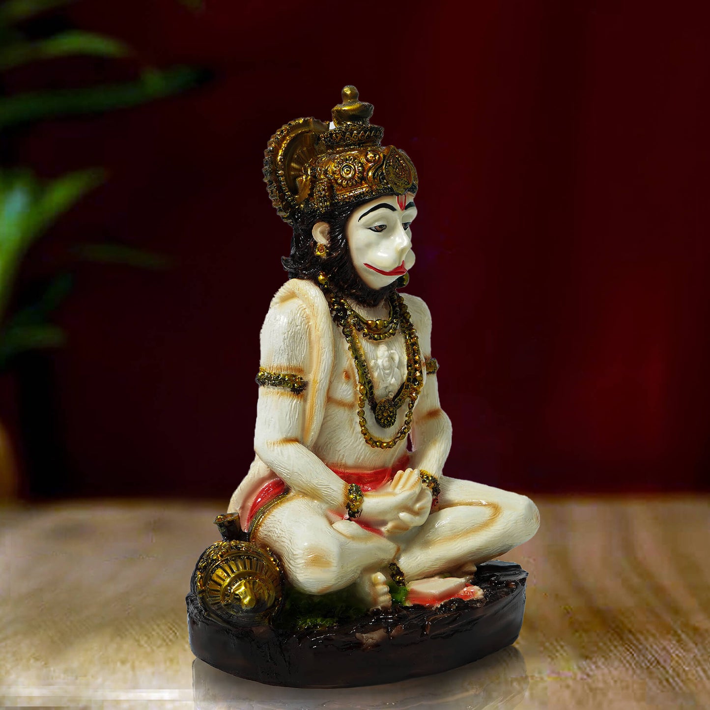 Marble Hanuman Idol (17.5 cm x 11 cm | 470 gm)