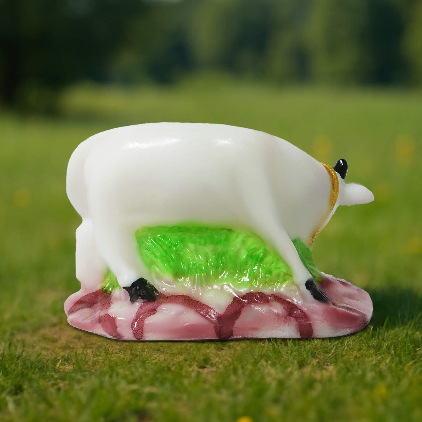 Marble Black Cow & Calf GN Murti (8 cm x 7 cm | 120 gm)