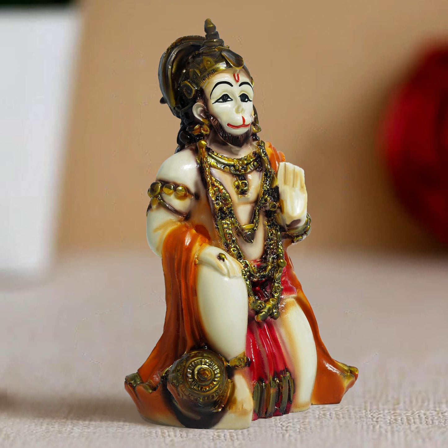 Marble Hanuman Idol (15 cm x 9 cm | 250 gm)