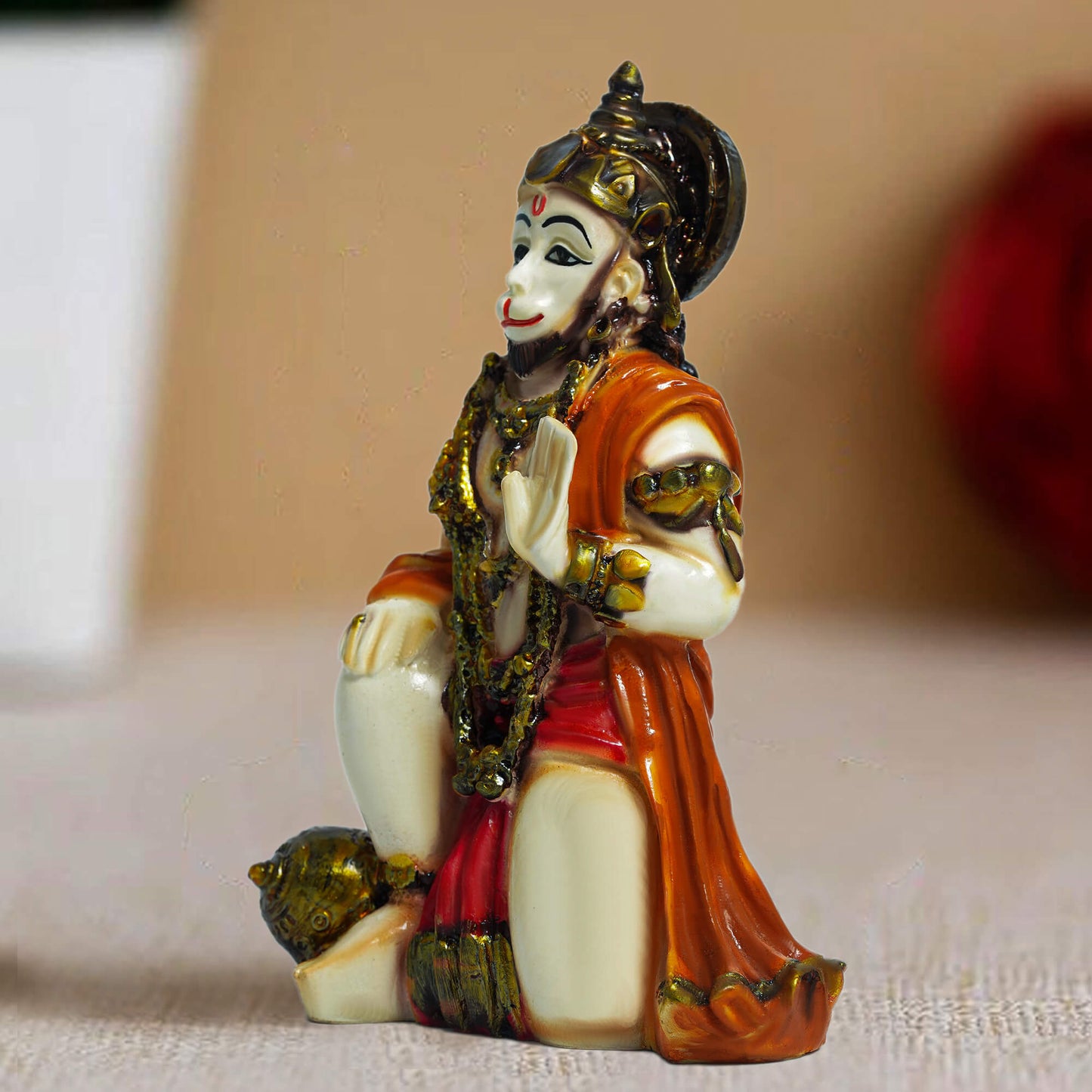 Marble Hanuman Idol (15 cm x 9 cm | 250 gm)
