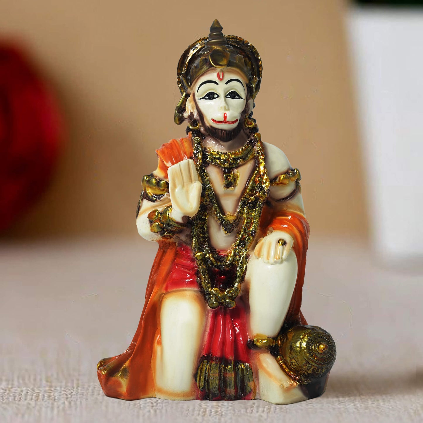 Marble Hanuman Idol (15 cm x 9 cm | 250 gm)