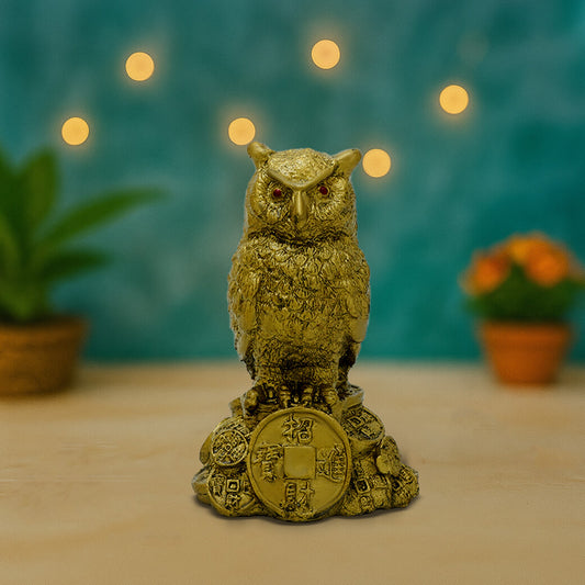 Brass Owl Idol