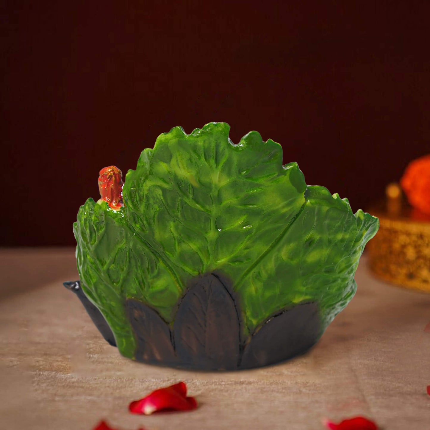 Marble Ganesh Idol (10.2 cm x 8.5 cm | 190 gm)