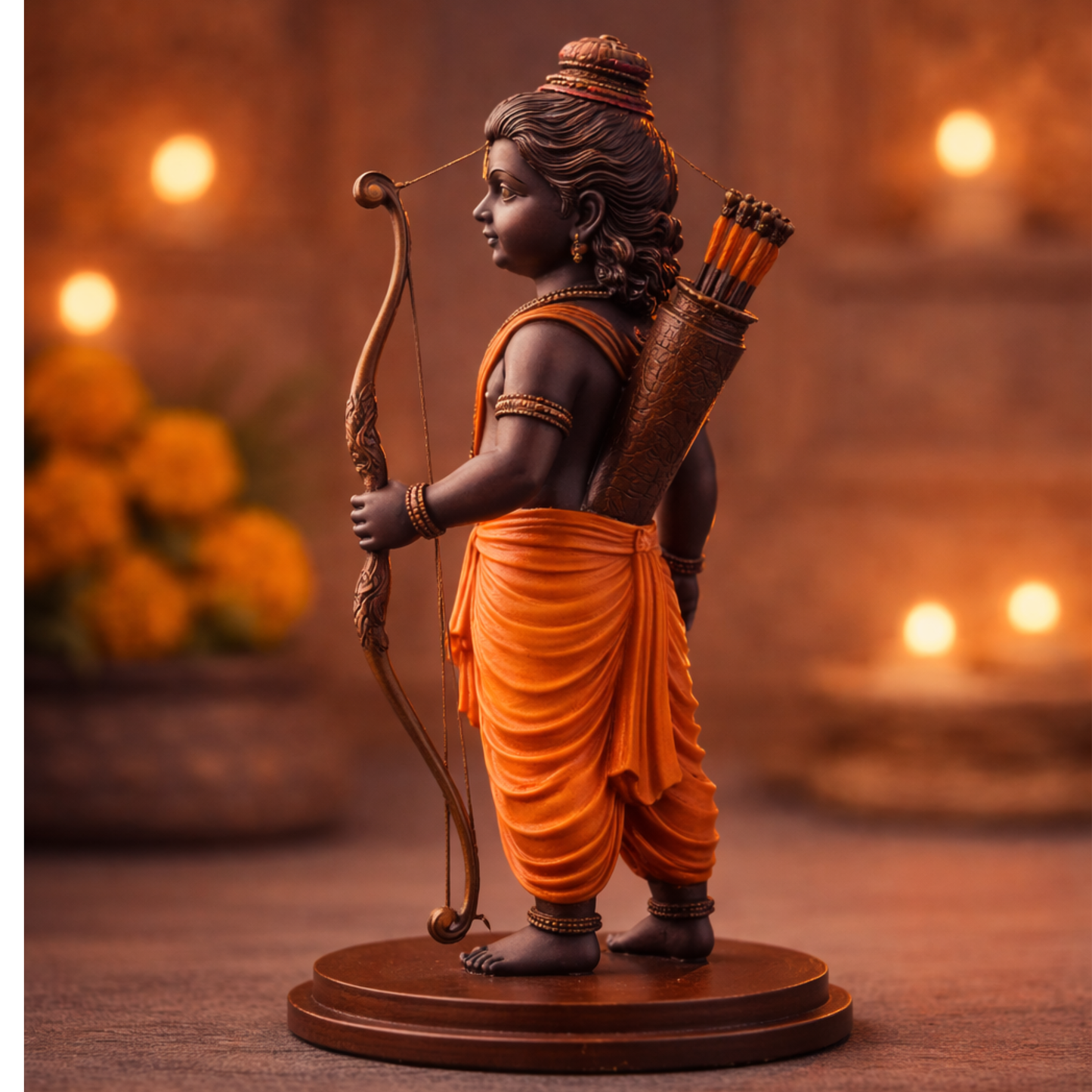 Ram Dashboard Idol – Premium Decorative MDF Board Statue Car Dashboard | Spiritual Home & Office Decor