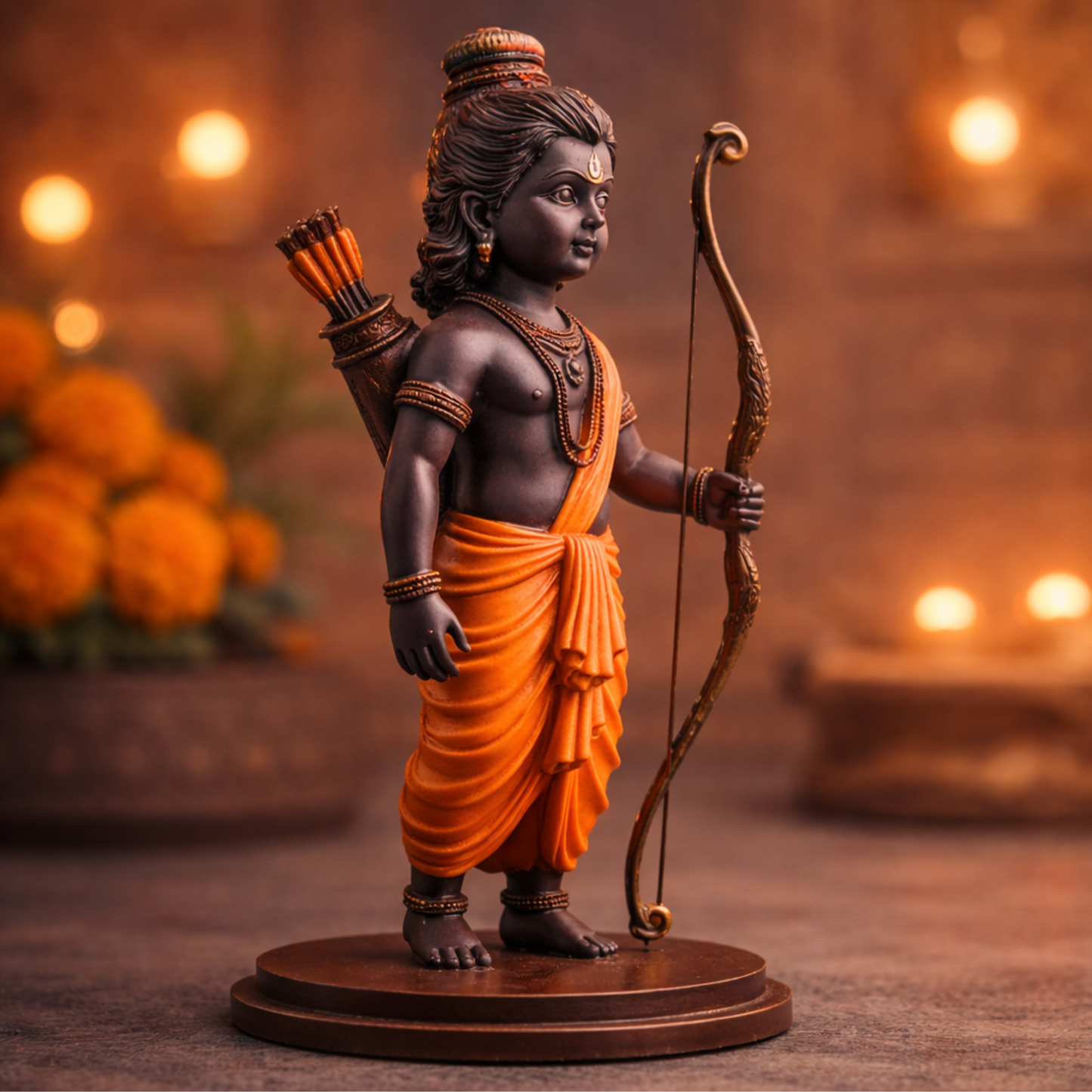 Ram Dashboard Idol – Premium Decorative MDF Board Statue Car Dashboard | Spiritual Home & Office Decor
